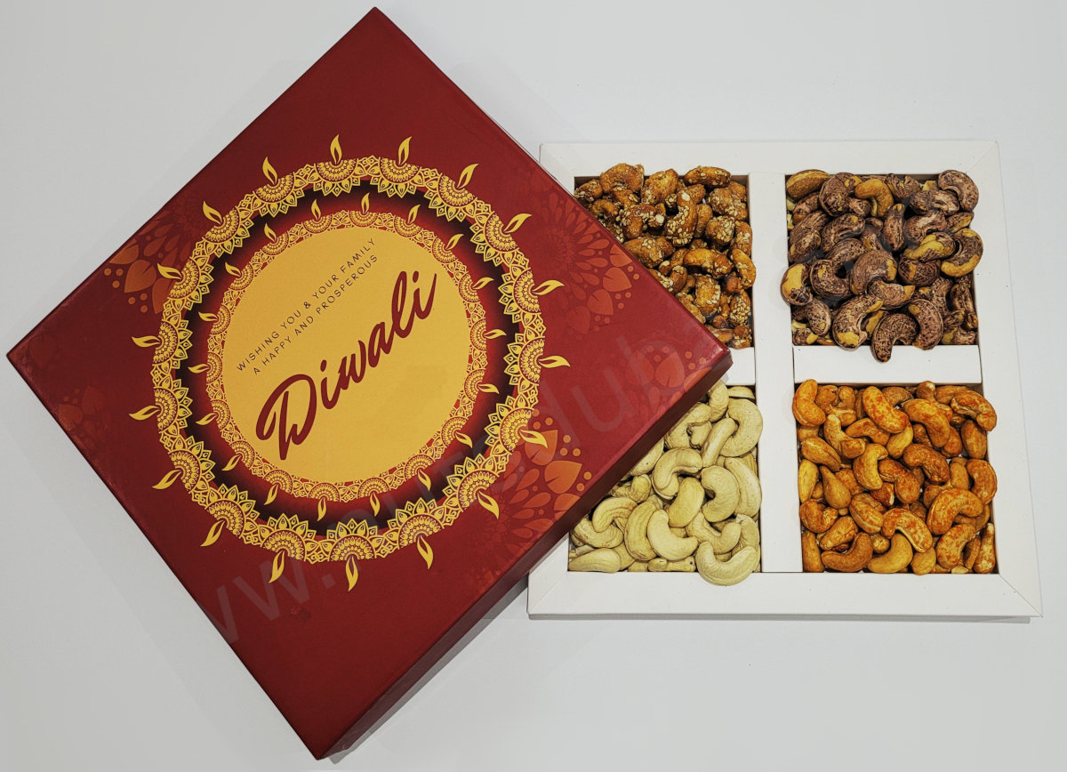 Diwali Nuts Gift Boxes All Cashews In Dubai U.A.E